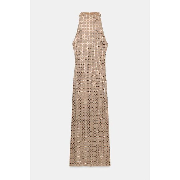 ZARA SPARKLY MESH HALTER MIDI DRESS - threedaughtersproperties.com ZARA SPARKLY MESH HALTER MIDI DRESS - threedaughtersproperties.com